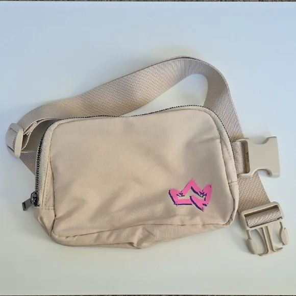 Belt Bag - Beige with Pink Crown - Picture 5 of 5